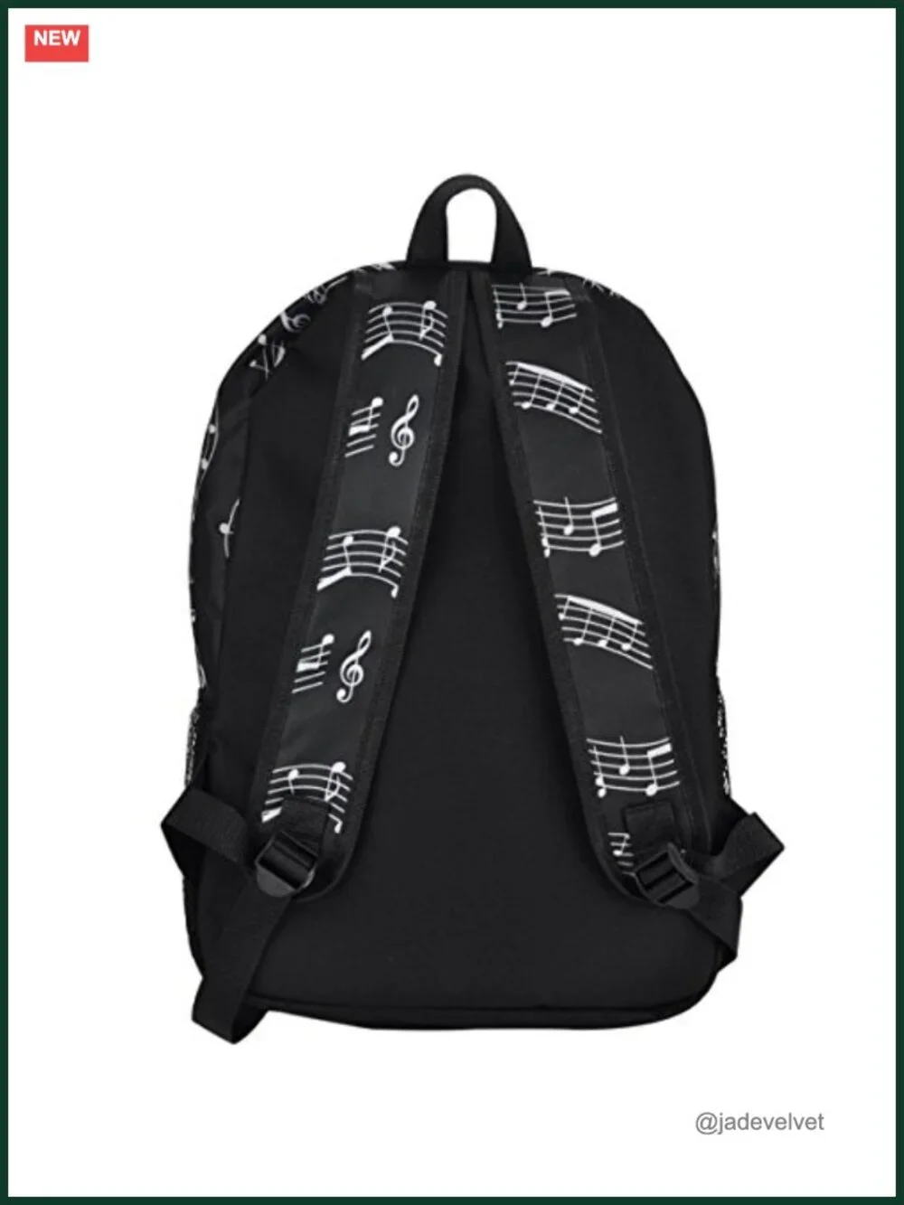 Music Note Waterproof Oxford Cloth Backpack for Travel  display picture 2